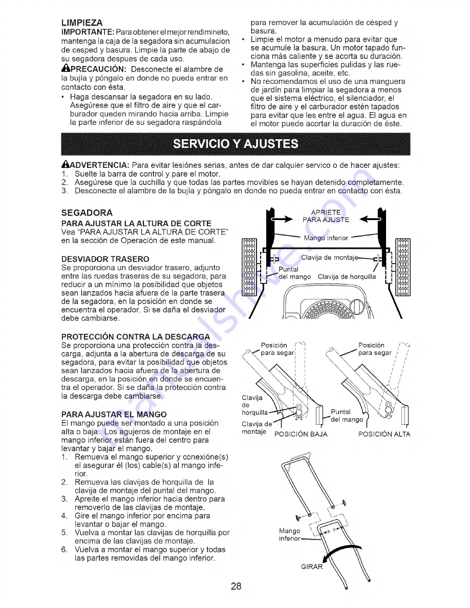 Craftsman 38514 Owner'S Manual Download Page 28