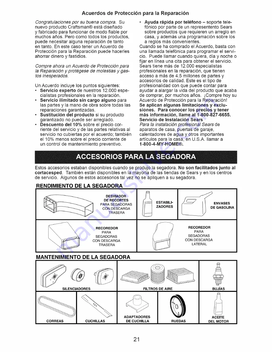 Craftsman 38527 Скачать руководство пользователя страница 21