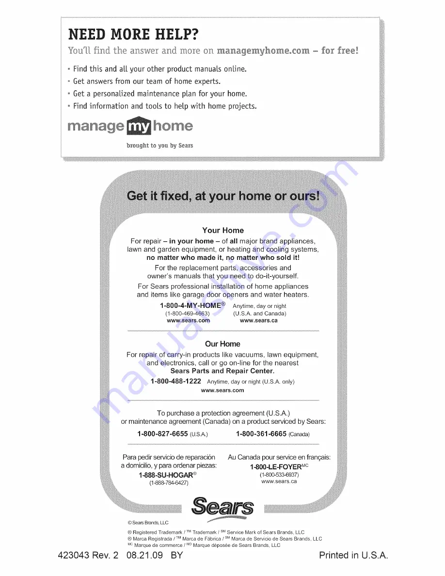 Craftsman 38527 Owner'S Manual Download Page 44