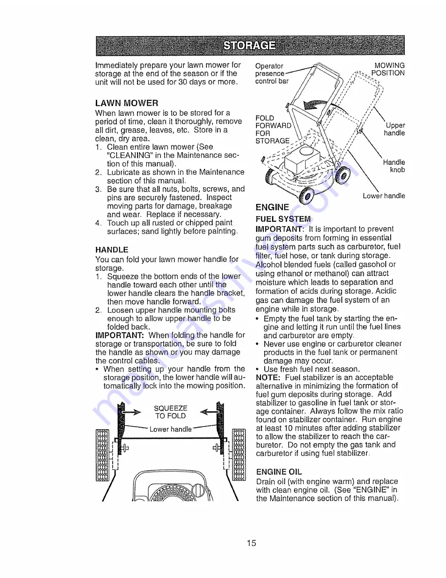 Craftsman 38819 Owner'S Manual Download Page 15