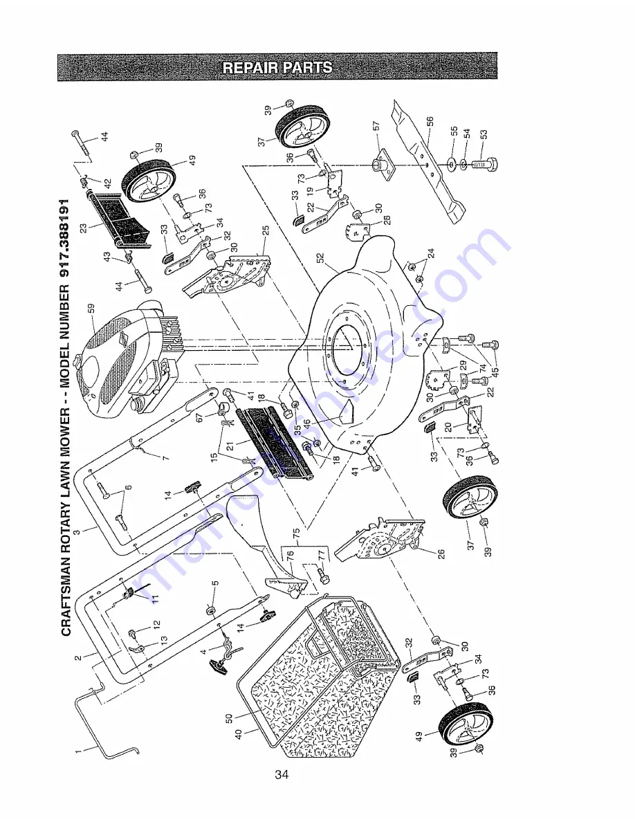 Craftsman 38819 Owner'S Manual Download Page 34