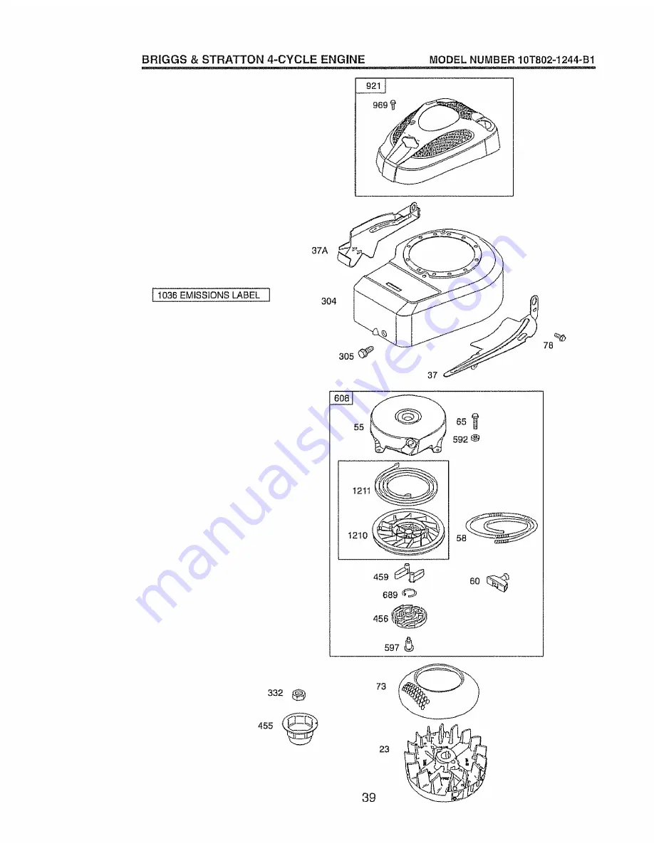 Craftsman 38819 Owner'S Manual Download Page 39