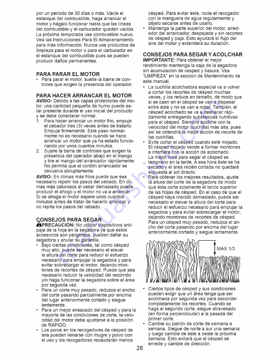 Craftsman 38901 Owner'S Manual Download Page 26