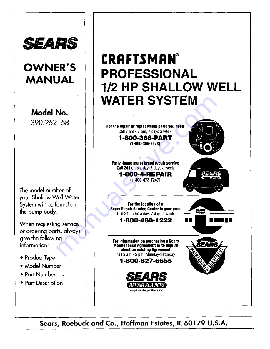 Craftsman 390.252158 Скачать руководство пользователя страница 16