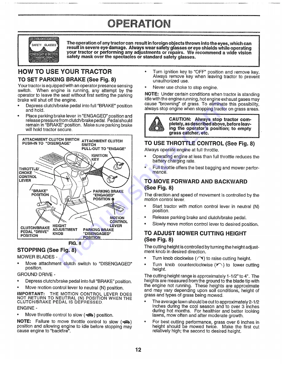 Craftsman 3One 917.252590 Owner'S Manual Download Page 12