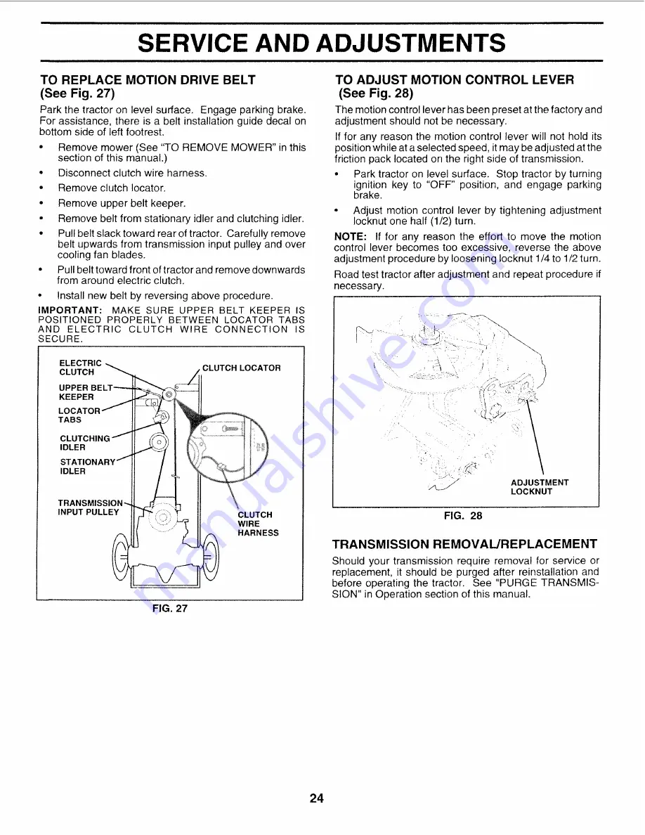 Craftsman 3One 917.252712 Owner'S Manual Download Page 24