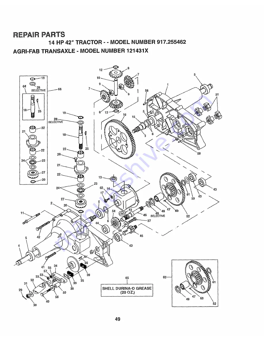 Craftsman 3One 917.255462 Скачать руководство пользователя страница 49