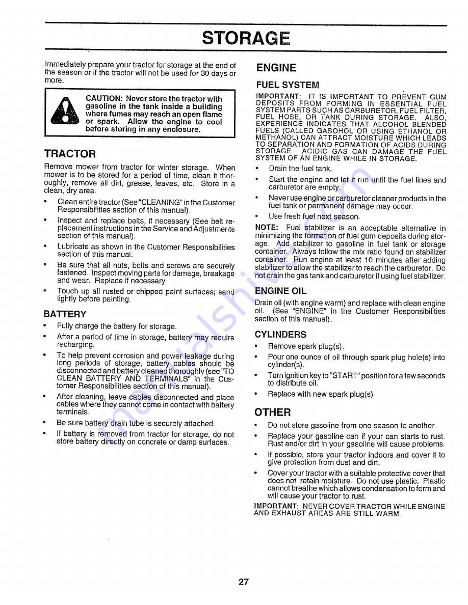 Craftsman 3One 917.257660 Owner'S Manual Download Page 27