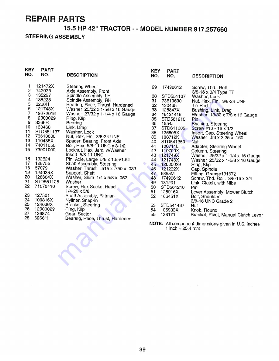 Craftsman 3One 917.257660 Owner'S Manual Download Page 39