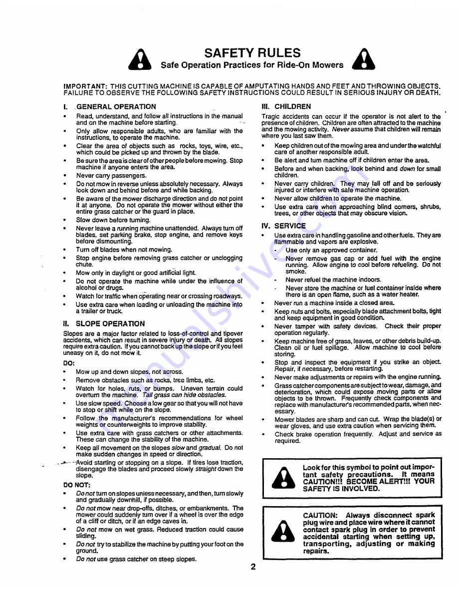 Craftsman 3One 917.257661 Owner'S Manual Download Page 2