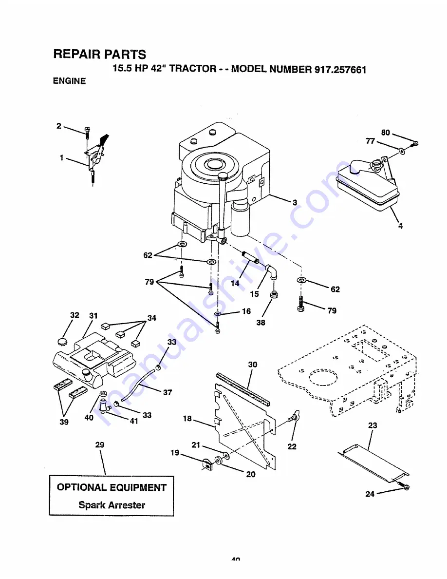 Craftsman 3One 917.257661 Скачать руководство пользователя страница 40