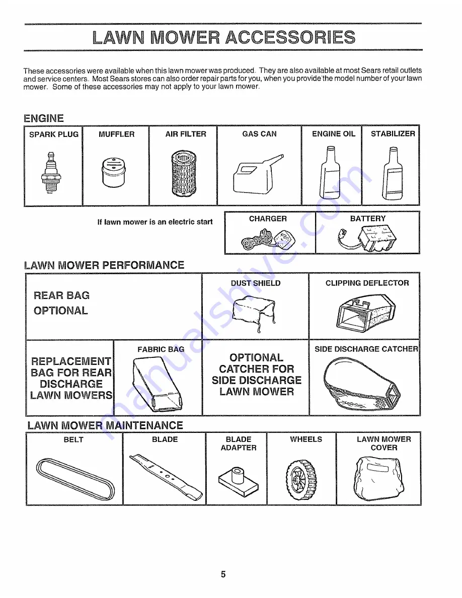 Craftsman 3One 917.372870 Owner'S Manual Download Page 5