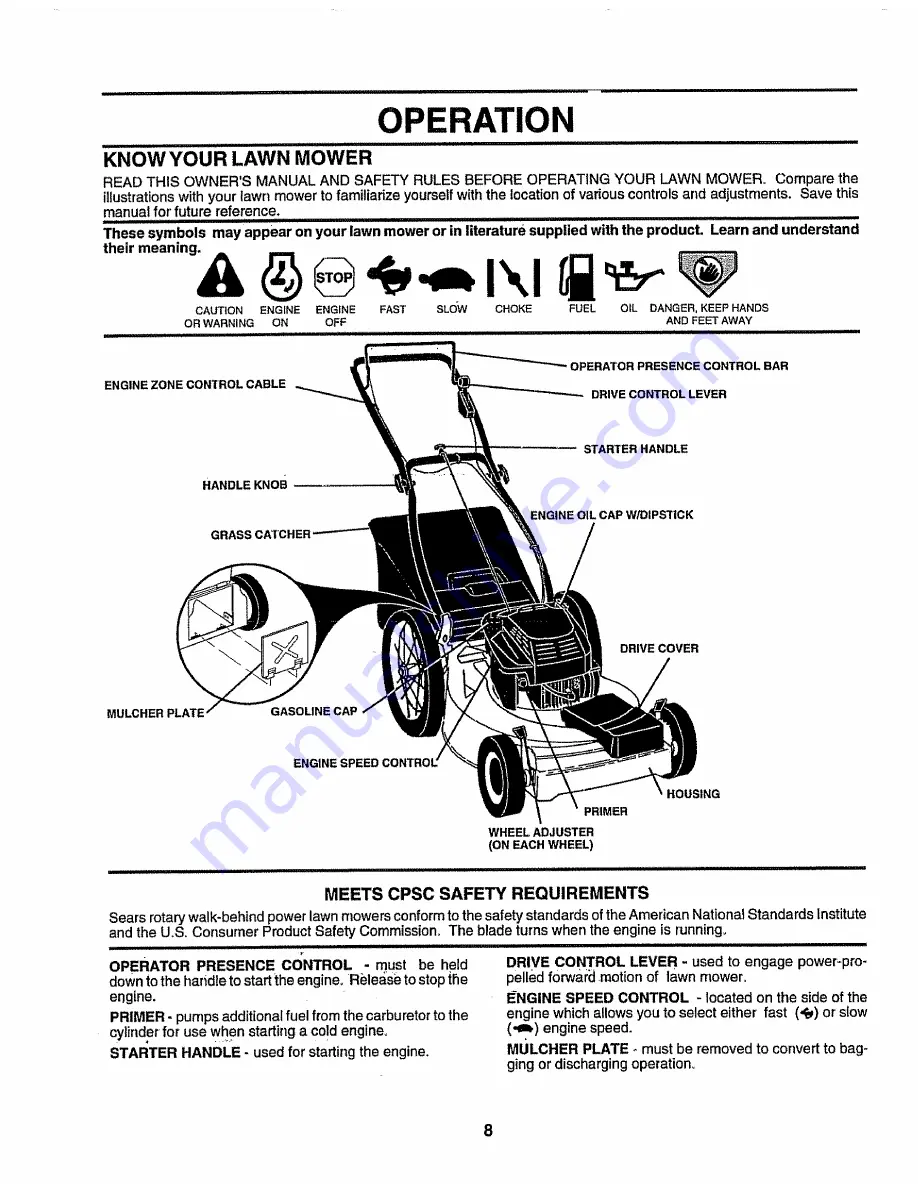 Craftsman 3One 917.372940 Owner'S Manual Download Page 8