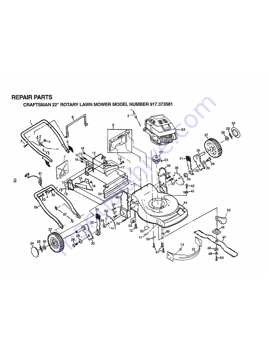 Craftsman 3One 917.373581 Owner'S Manual Download Page 18