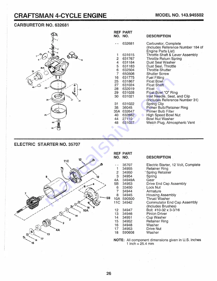 Craftsman 3One 917.373780 Скачать руководство пользователя страница 26