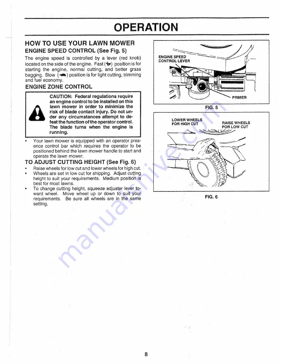 Craftsman 3One 917.383640 Owner'S Manual Download Page 8