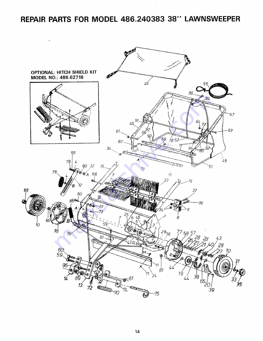 Craftsman 486.240383 Owner'S Manual Download Page 14