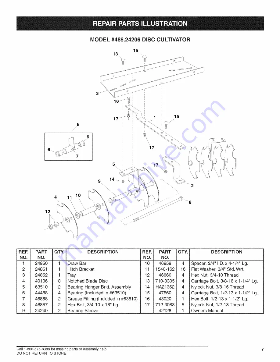 Craftsman 486.24206 Operator'S Manual Download Page 7