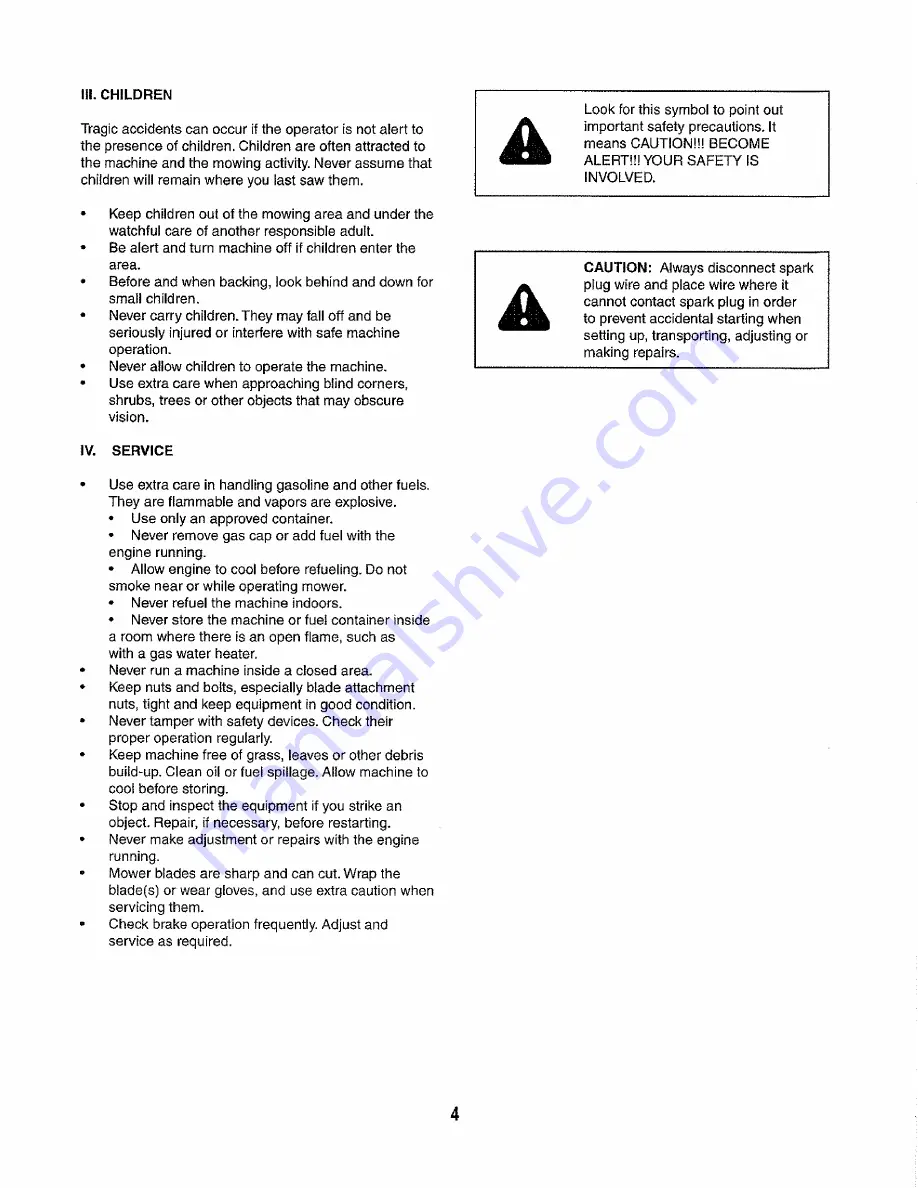 Craftsman 486.243294 Owner'S Manual Download Page 4