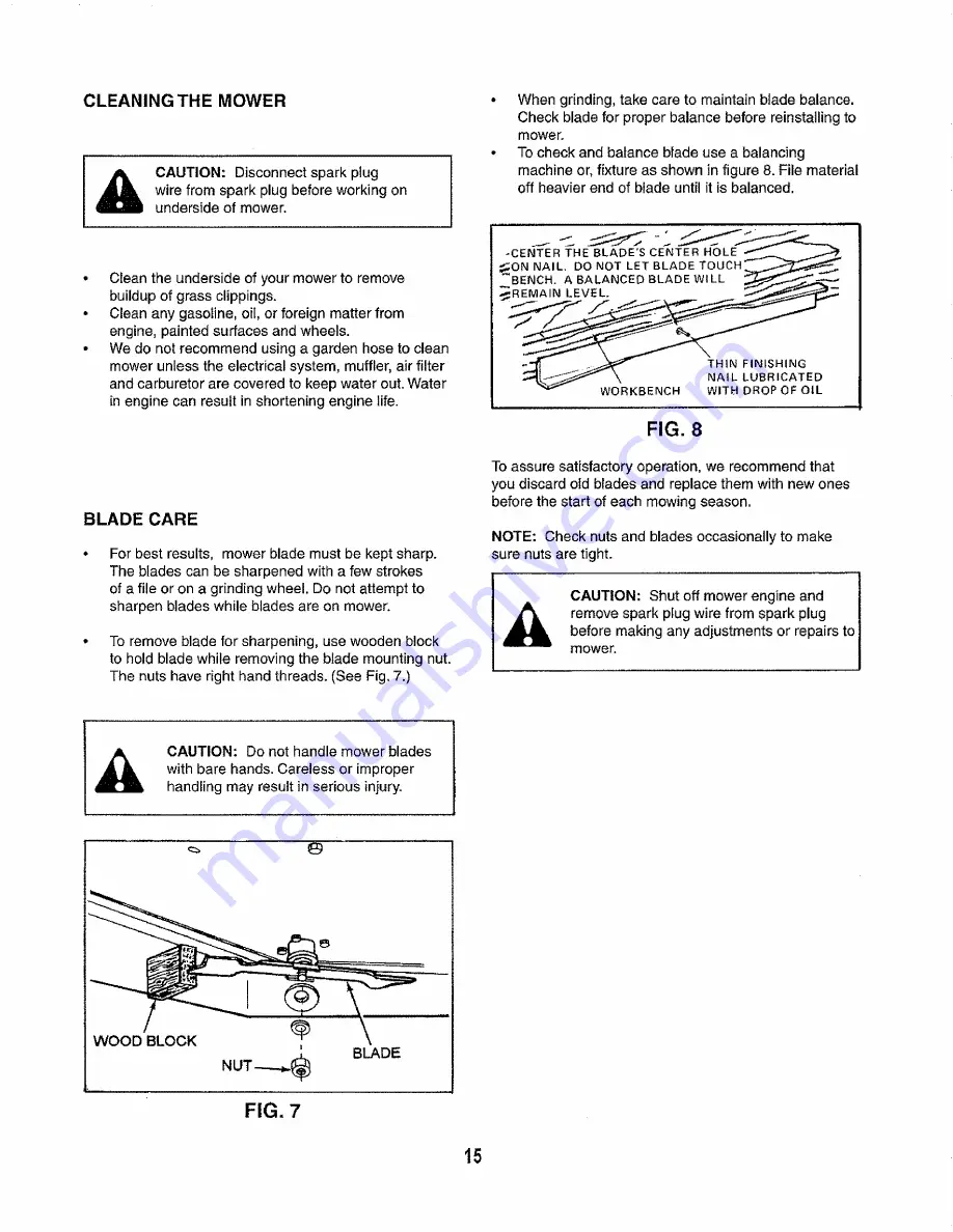 Craftsman 486.243294 Owner'S Manual Download Page 15