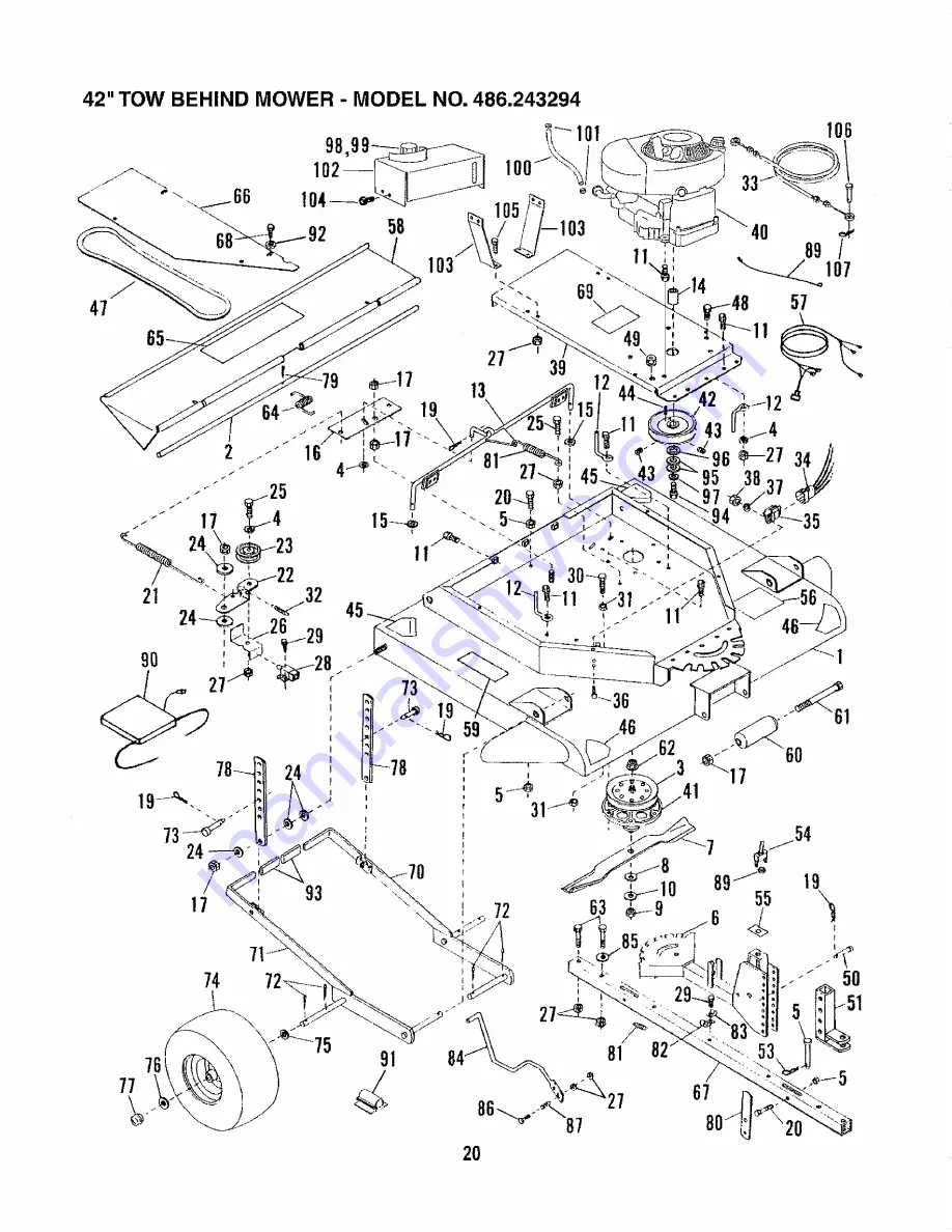 Craftsman 486.243294 Скачать руководство пользователя страница 20