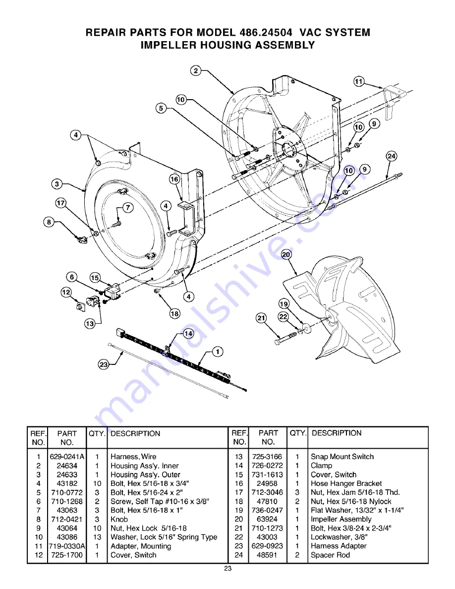 Craftsman 486.24504 Operator'S Manual Download Page 23