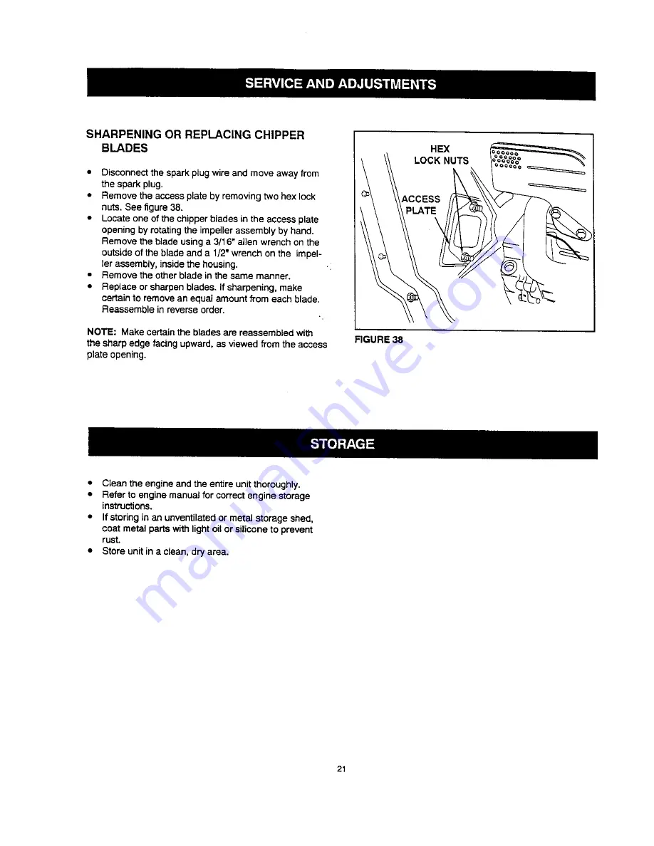 Craftsman 486.24515 Operator'S Manual Download Page 21