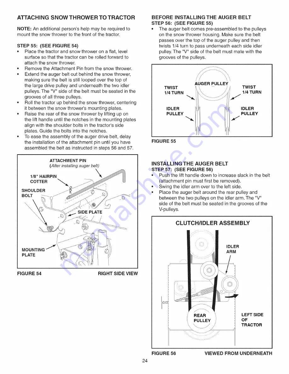 Craftsman 486.24837 Operator'S Manual Download Page 24