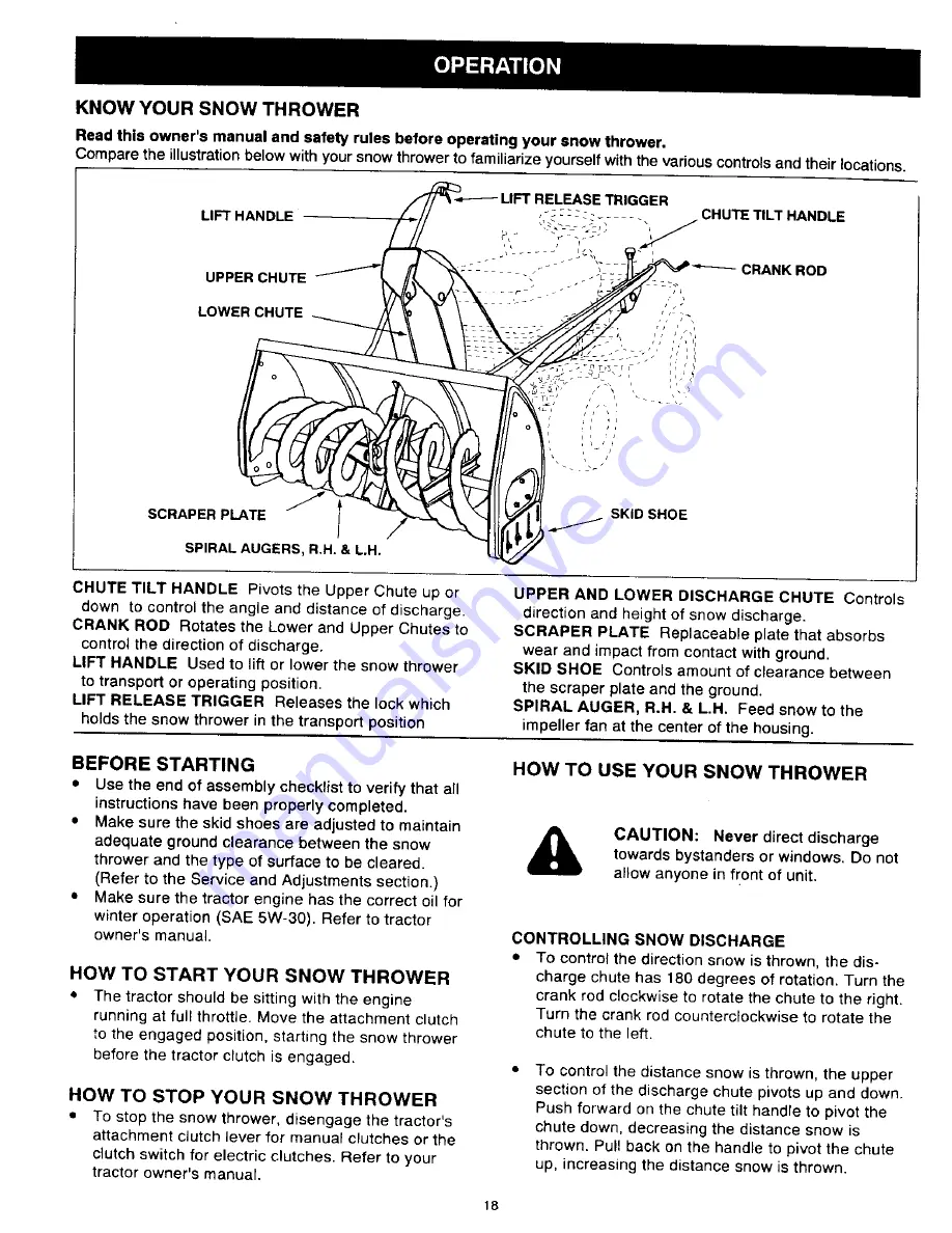 Craftsman 486.24839 Owner'S Manual Download Page 18