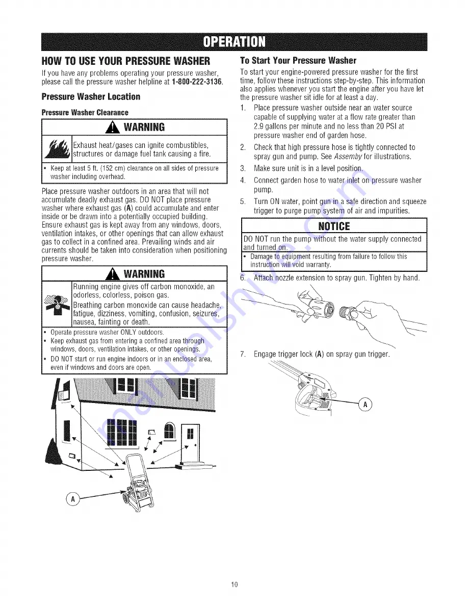 Craftsman 500.752110 Operator'S Manual Download Page 10