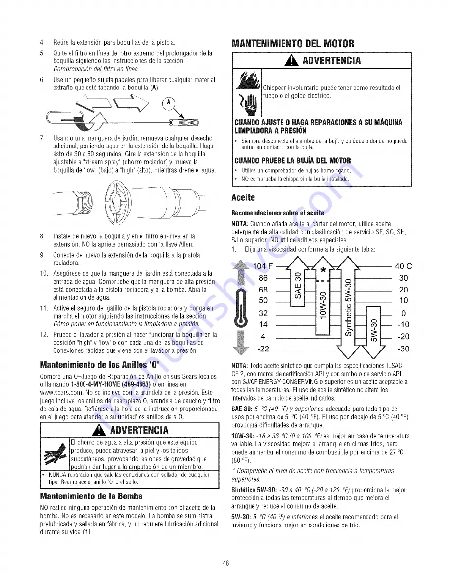 Craftsman 500.752110 Operator'S Manual Download Page 48