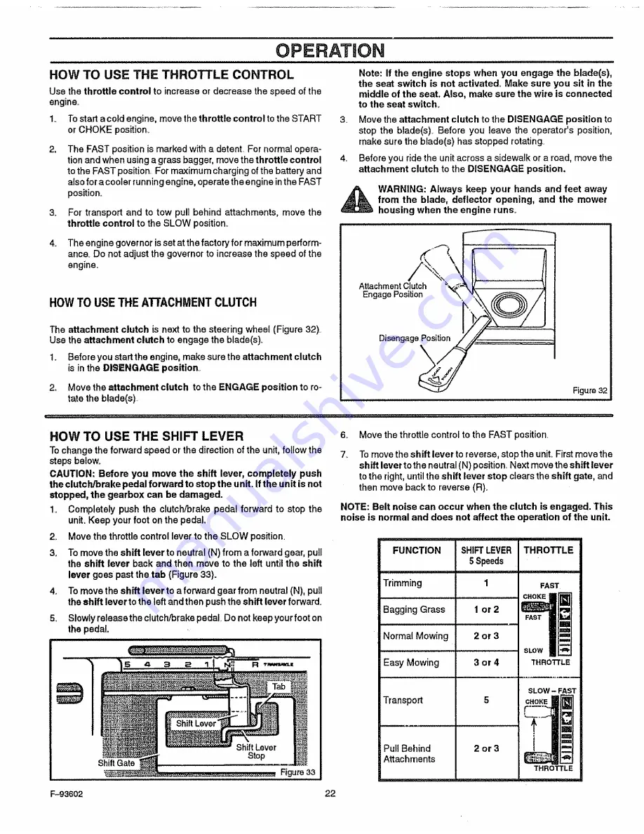 Craftsman 502.255070 Owner'S Manual Download Page 22