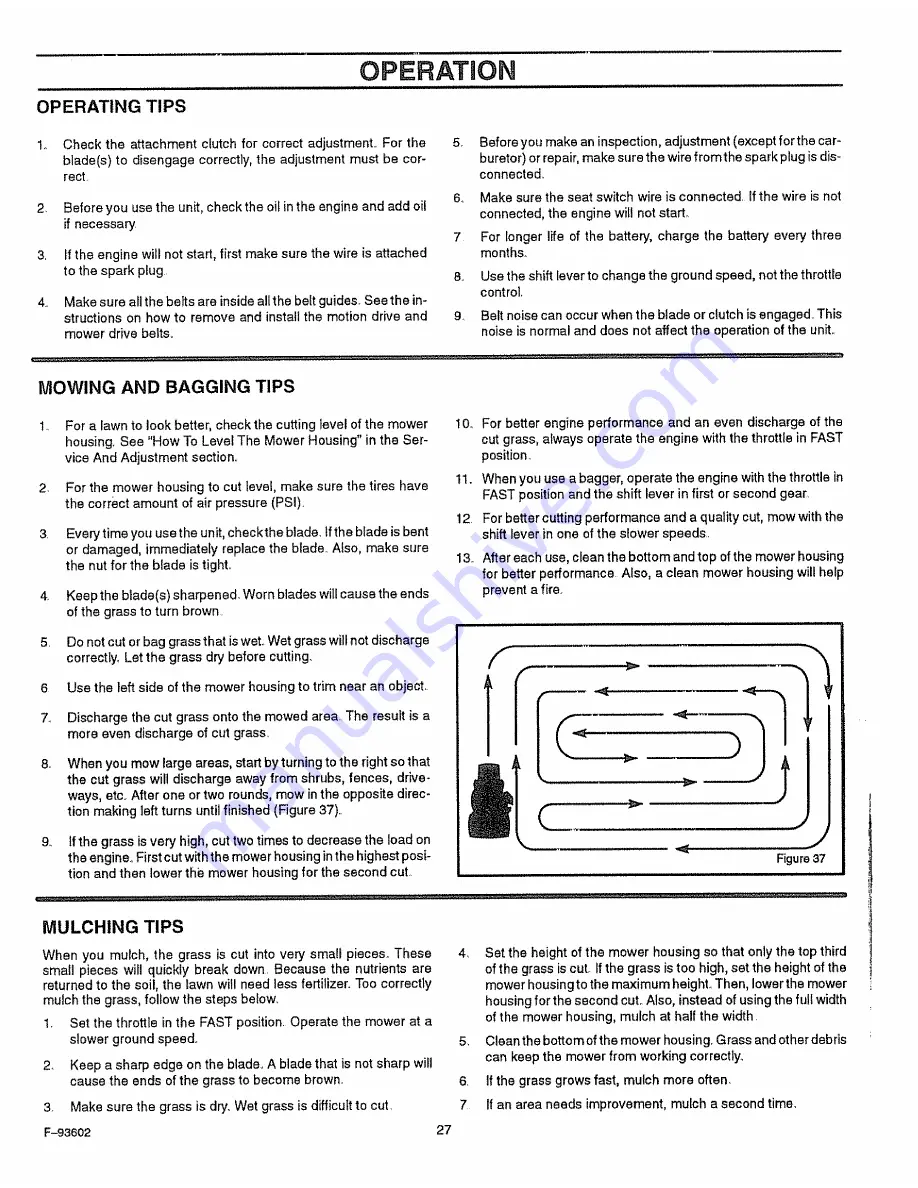 Craftsman 502.255070 Owner'S Manual Download Page 27