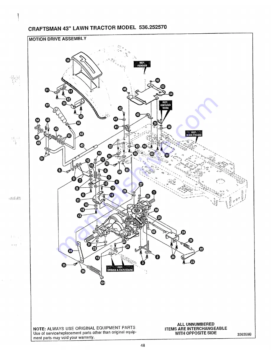 Craftsman 536.252570 Скачать руководство пользователя страница 48