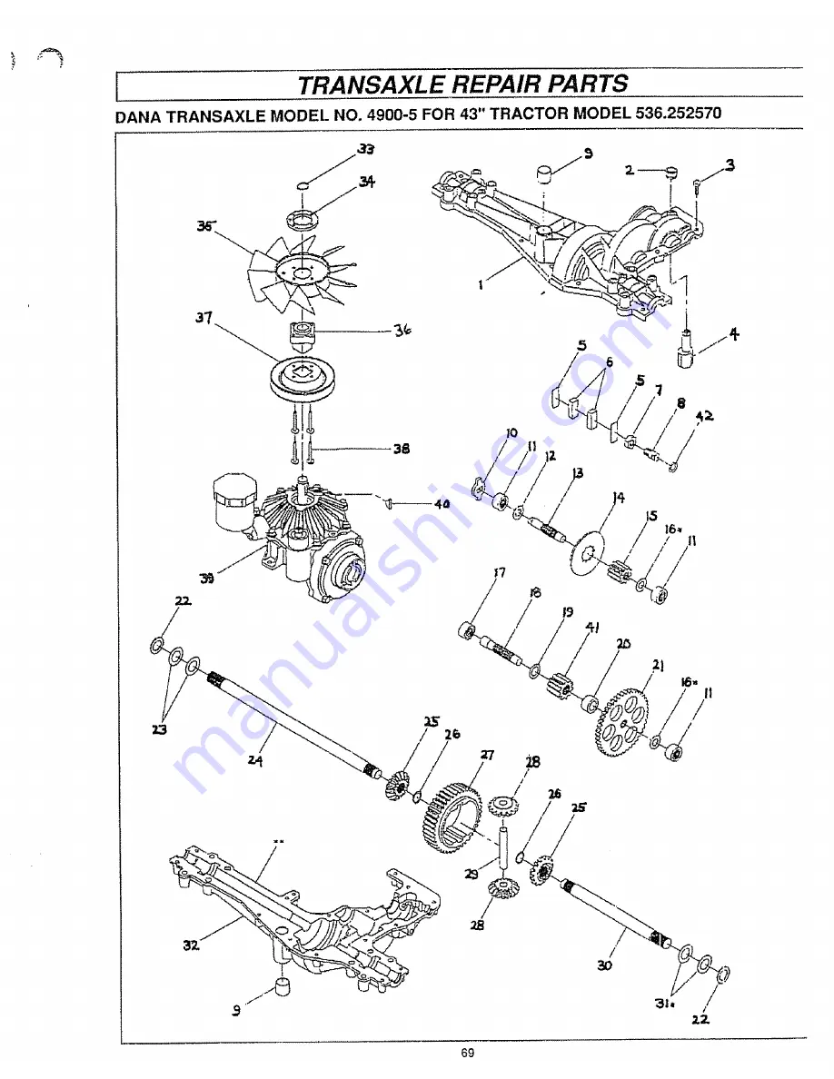 Craftsman 536.252570 Owner'S Manual Download Page 69