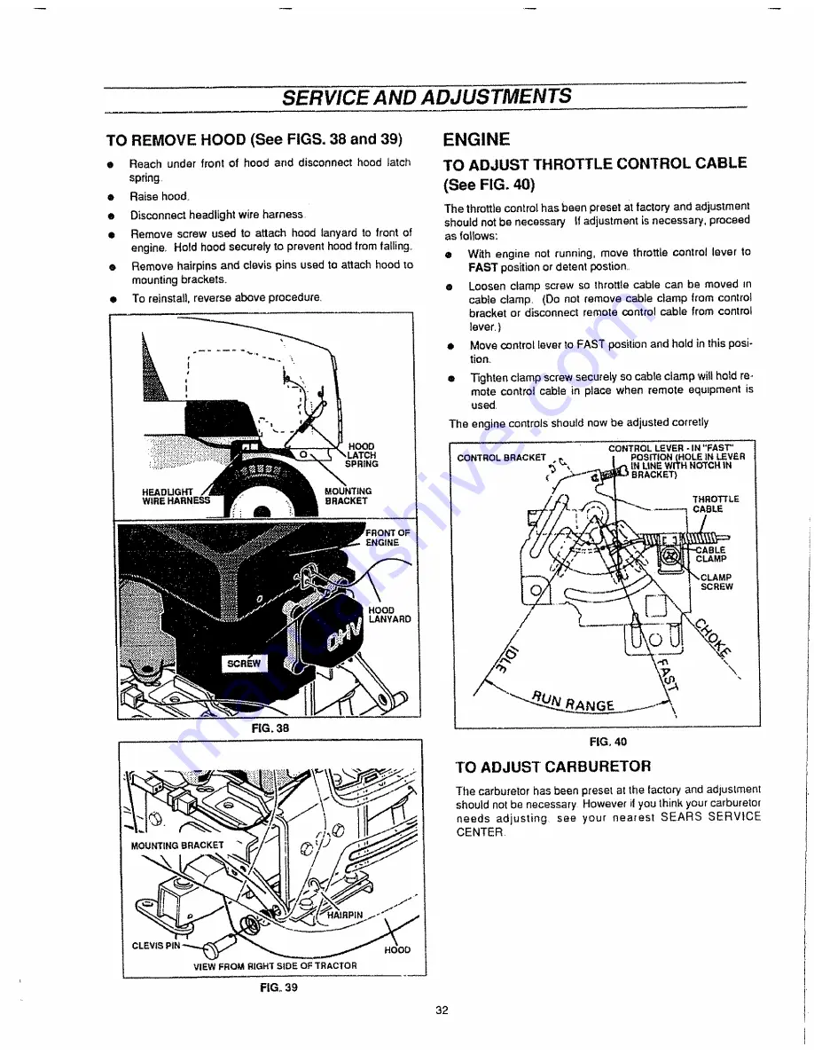 Craftsman 536.255861 Owner'S Manual Download Page 32