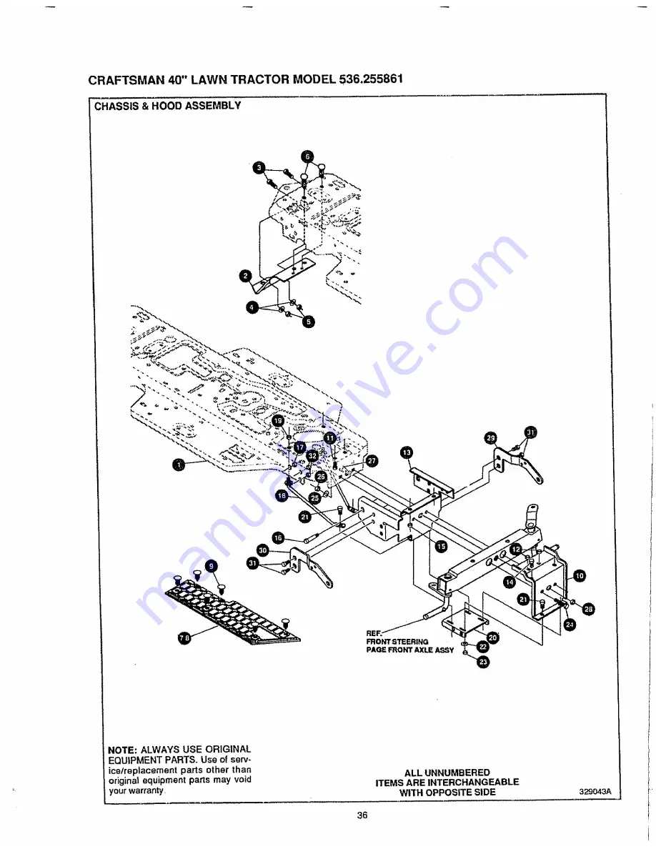 Craftsman 536.255861 Owner'S Manual Download Page 36