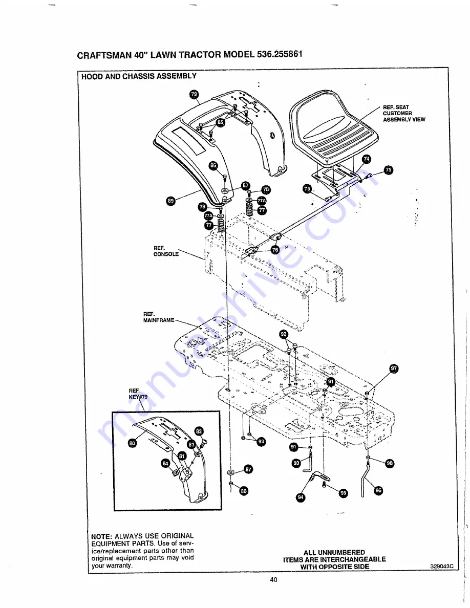 Craftsman 536.255861 Owner'S Manual Download Page 40