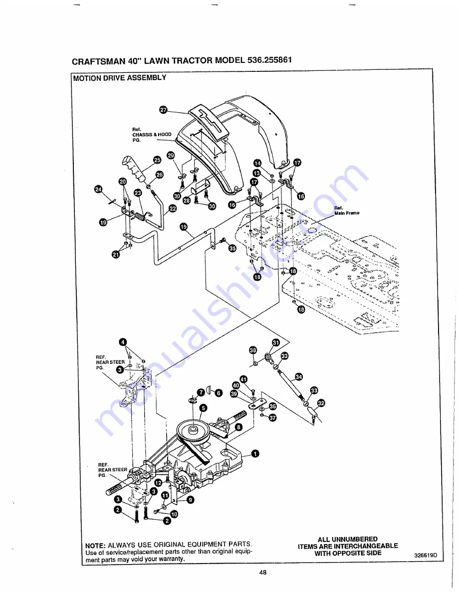 Craftsman 536.255861 Owner'S Manual Download Page 48