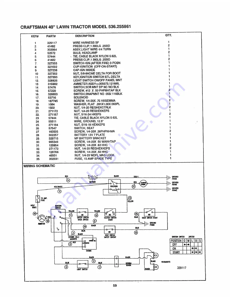 Craftsman 536.255861 Owner'S Manual Download Page 59