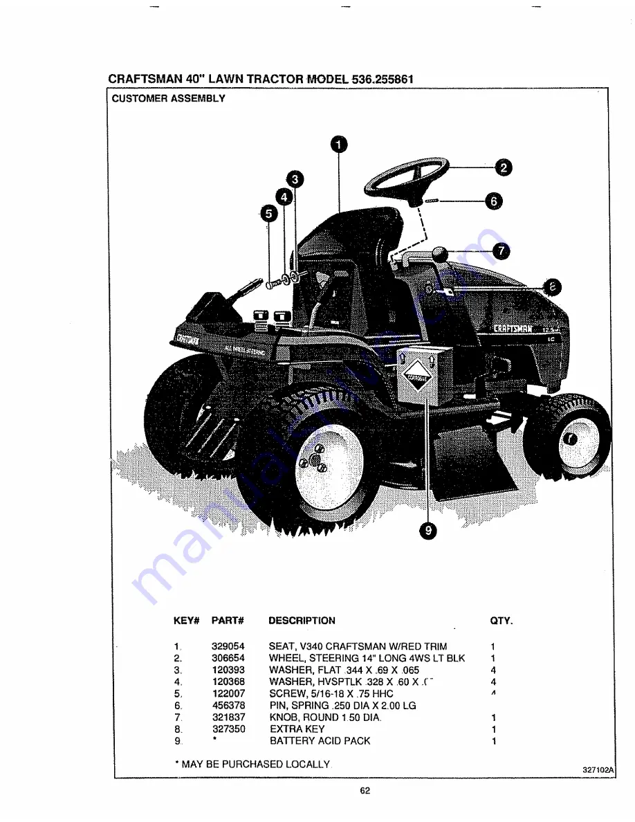 Craftsman 536.255861 Скачать руководство пользователя страница 62