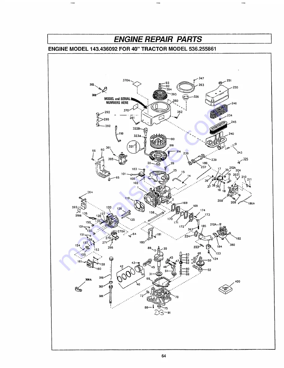 Craftsman 536.255861 Owner'S Manual Download Page 64