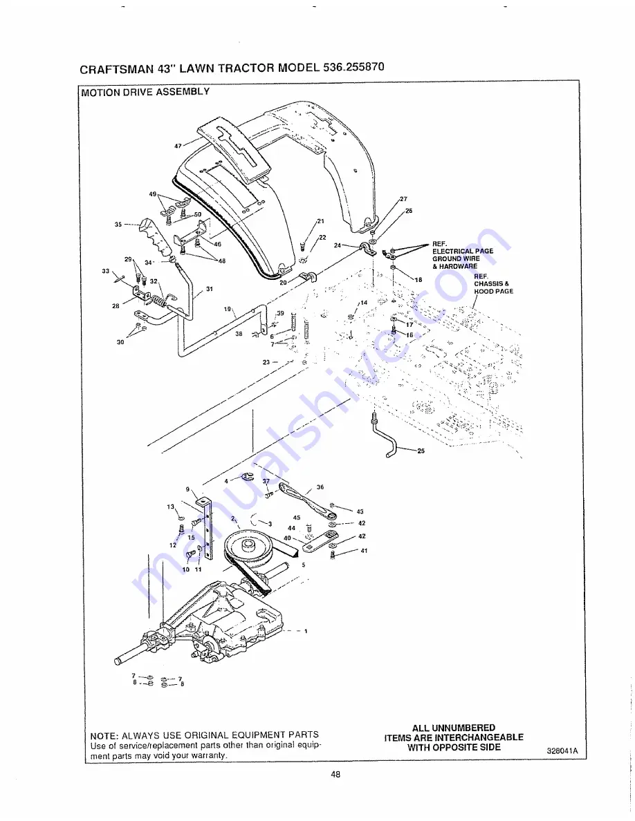 Craftsman 536.25587 Скачать руководство пользователя страница 48