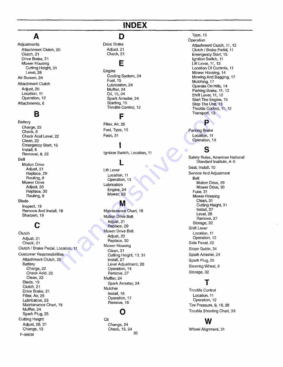 Craftsman 536.270211 Owner'S Manual Download Page 35