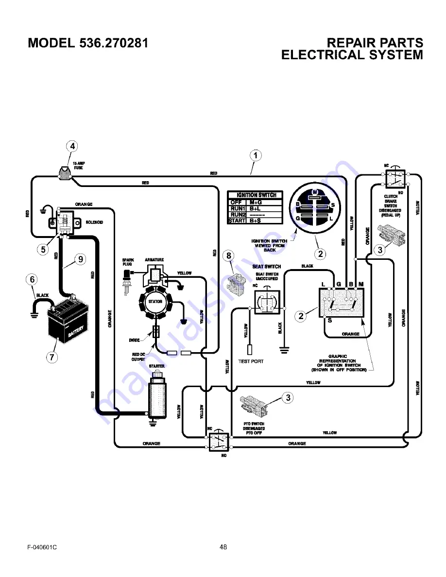 Craftsman 536.270281 Operator'S Manual Download Page 48