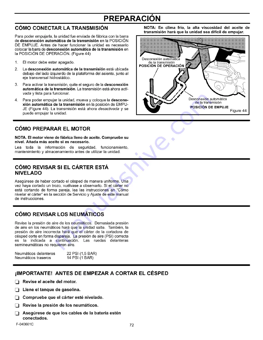 Craftsman 536.270281 Operator'S Manual Download Page 72