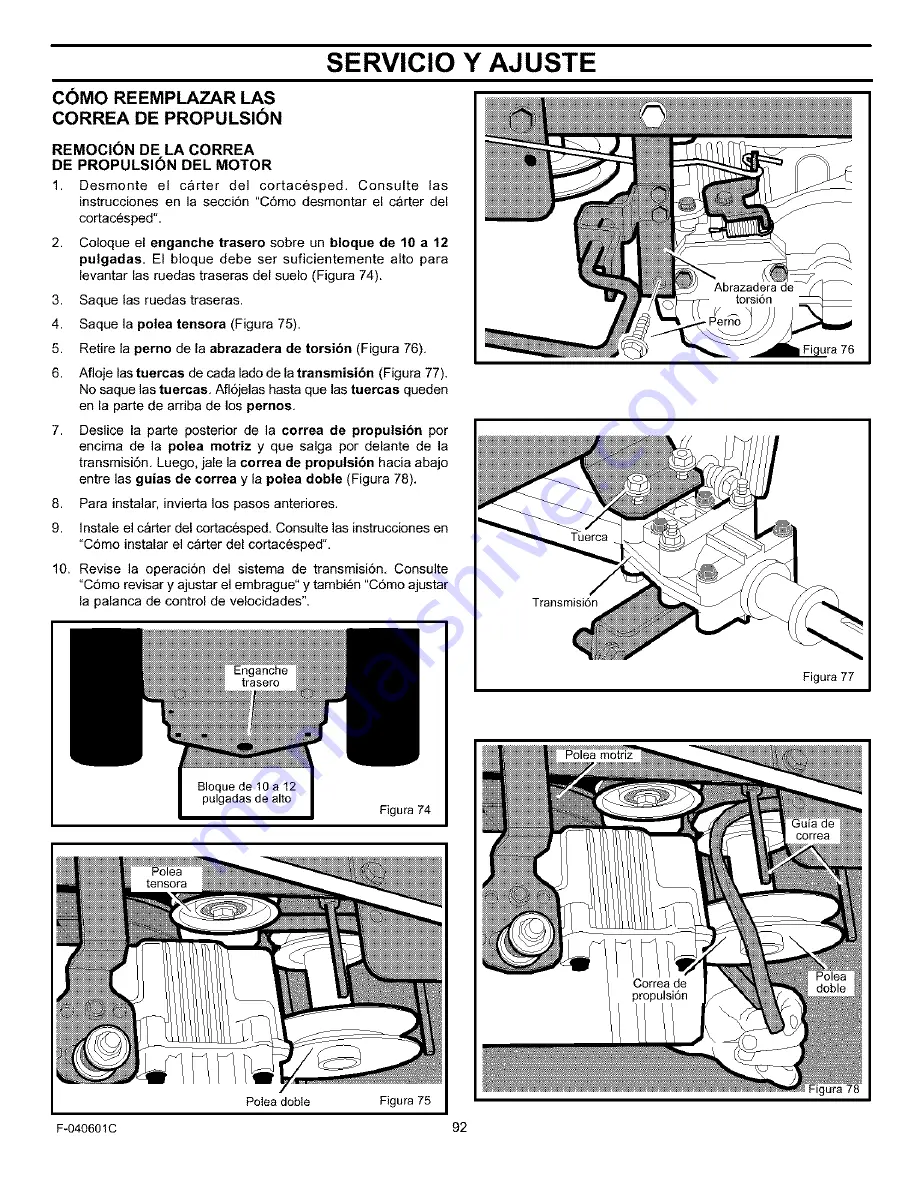 Craftsman 536.270281 Operator'S Manual Download Page 92