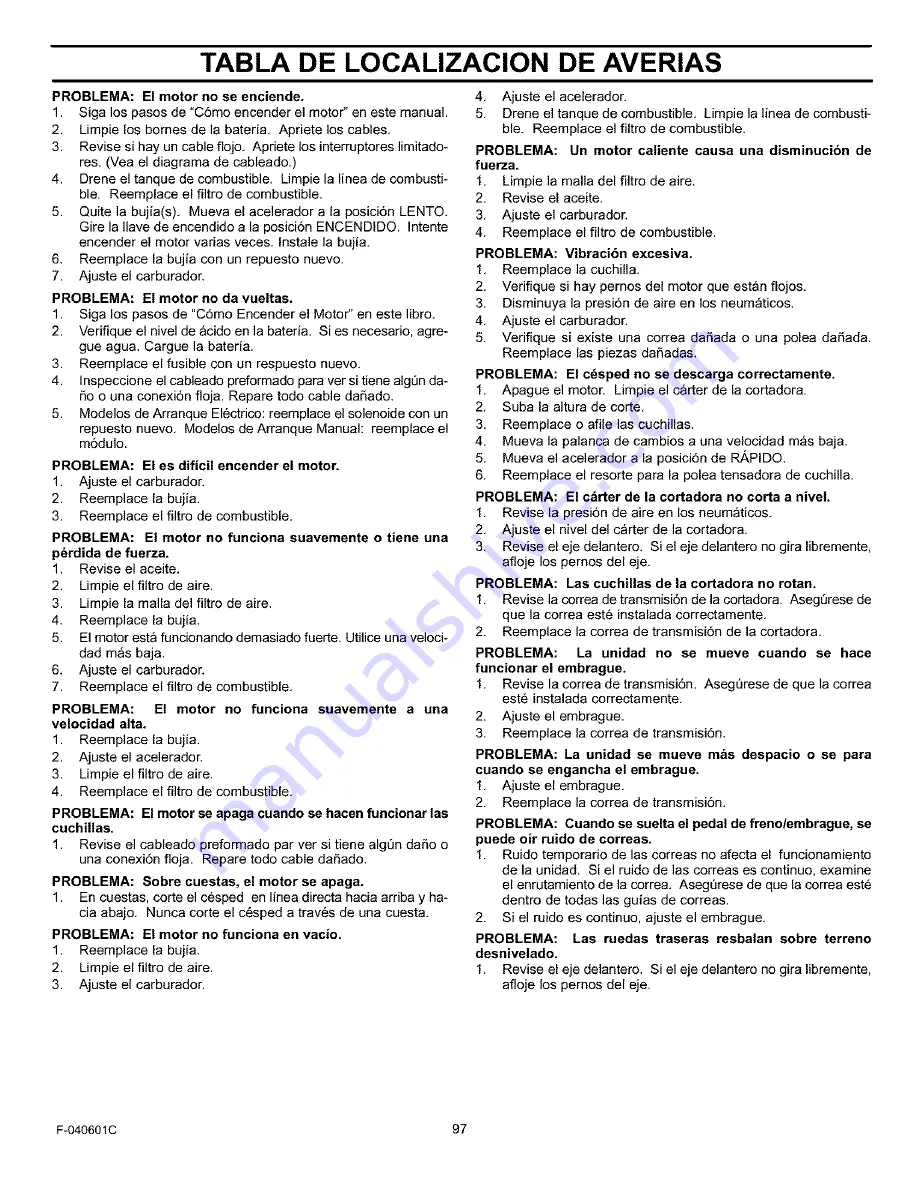 Craftsman 536.270281 Operator'S Manual Download Page 97