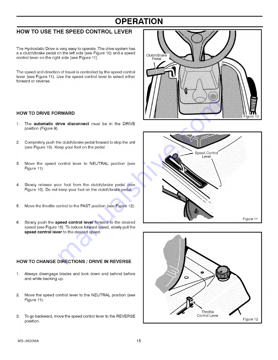 Craftsman 536.270320 Operator'S Manual Download Page 15