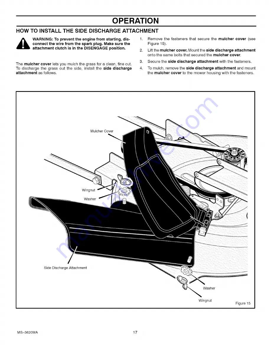 Craftsman 536.270320 Скачать руководство пользователя страница 17